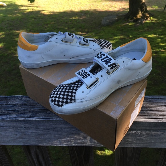 Golden Goose Old School Sneaker White/Check Pony - Picture 4 of 12